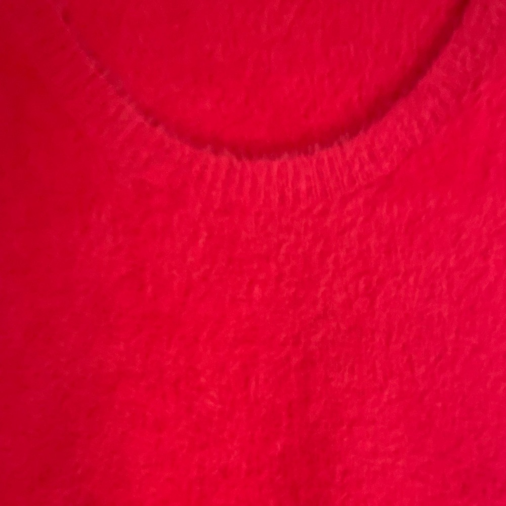 Maeve by Anthropologie red fuzzy sweater - Picture 3 of 4